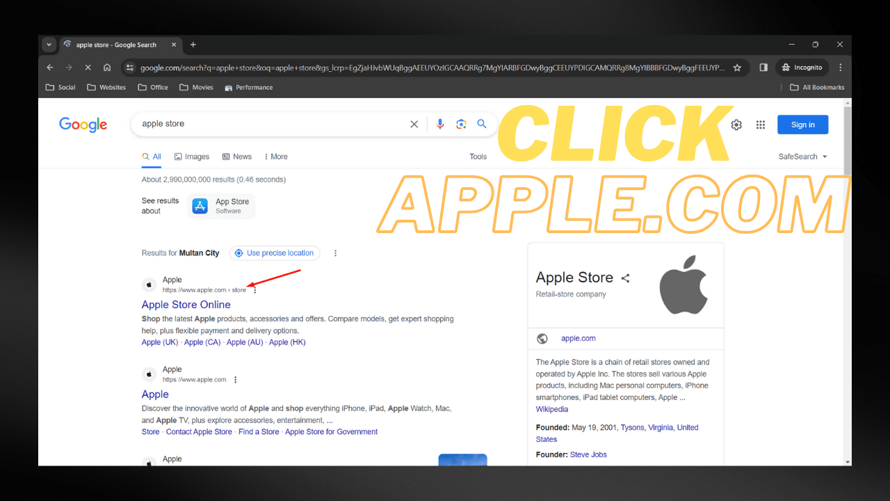 Click Apple.com