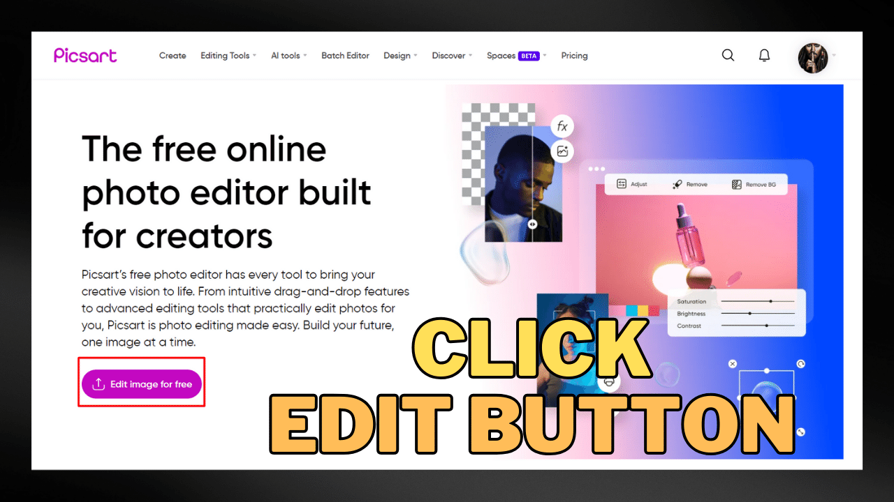 Click Edit Button