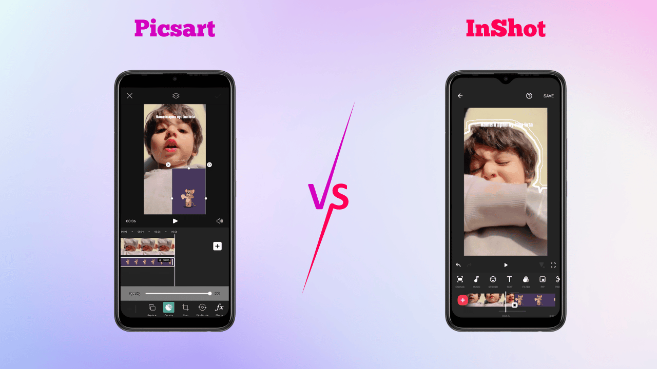PicsArt vs. Inshot: Photo Editing vs Video Editing